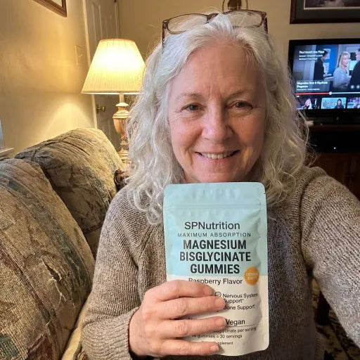 Customer photo with SPNutrition magnesium gummies