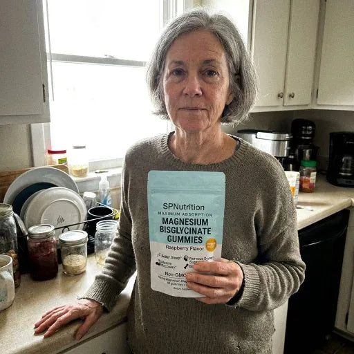 Customer photo with SPNutrition magnesium gummies