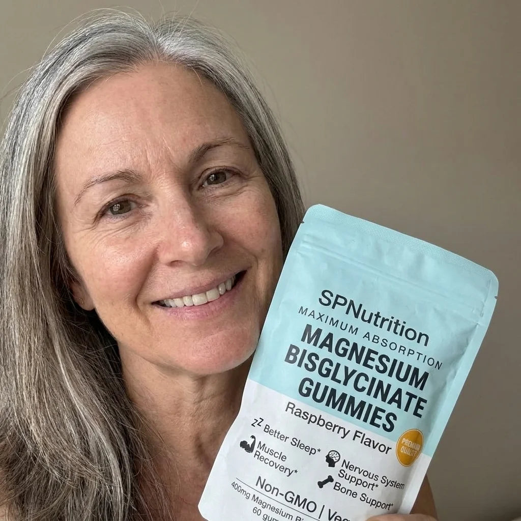 Customer photo with SPNutrition magnesium gummies